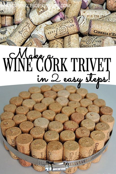 Thanksgiving Hostess Gifts, Wine Corker, Wine Cork Trivet, Wine Cork Diy Projects, Wine Cork Coasters, Trivets Diy, Cork Diy Projects, Wine Cork Christmas Tree, Easy Diy Thanksgiving