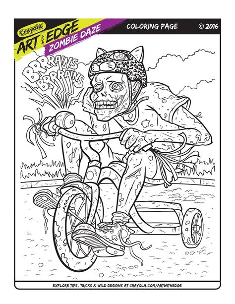 Must color brains! Zombie Coloring Pages, Harry Potter Colors, Crayola Art, Color Activity, Coloring Pages Ideas, Mickey Mouse Coloring Pages, Coloring Calendar, The Great Pumpkin, Truck Coloring Pages