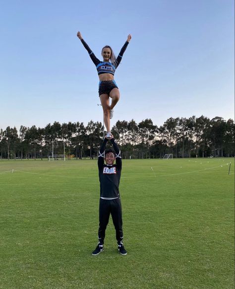 Cheerleading - partner stunting Partner Stunts, Cheer Stunts, Insta Post, Insta Posts, Cheerleading, Gymnastics, Vision Board, Quick Saves