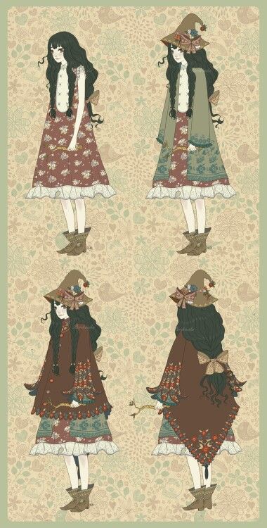 mori girl Mori Fashion, Forest Style, Mori Girl Fashion, Forest Girl, Girls Fall Outfits, Witch Aesthetic, Mori Girl, Girl Falling, Mode Style