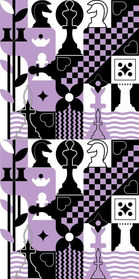 Chess Abstract Art, Chess Aesthetic Drawing, Chess Pieces Aesthetic, Chess Art Illustration, Chess Animation, Chess Illustration, Manifesto Poster, Chess Pattern, Chess Art