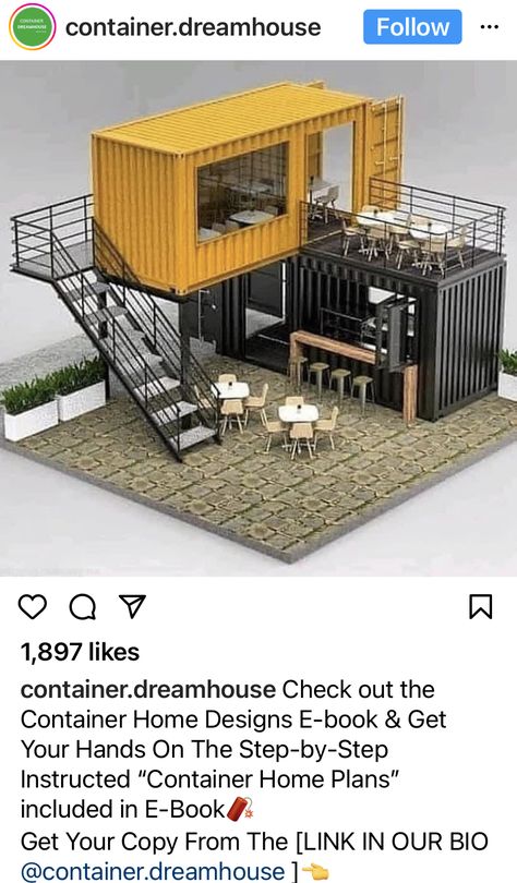 Outdoor Restaurant Design, Summer Mantle, Shipping Container House Plans, Building A Container Home, Cafe Shop Design, Container Architecture, Kiosk Design, Container House Plans, Casa Container