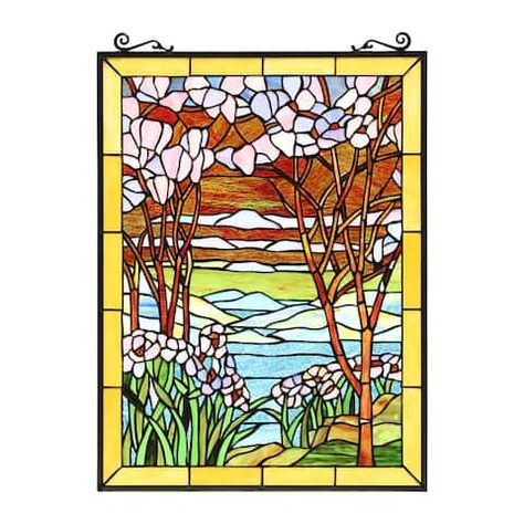 Design Window, Stained Glass Window Panel, Spring Valley, Tiffany Glass, Feel Like Home, Stained Glass Panel, Stained Glass Panels, Stained Glass Window, Tiffany Style