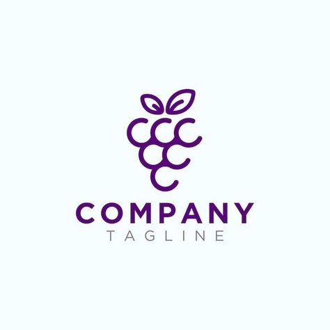 Premium Vector | Grape logo #brandingyourbusiness #brandingimage #homedecorlogo #artist Grape Logo Design, Uva Logo, Grape Logo, Logo Doce, Identity Presentation, Logo Design Inspiration Graphics, Floral Branding, Minimalist Logo Branding, Grapes Wine