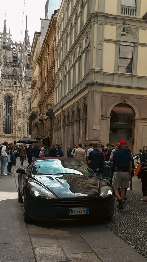 Aston Martin Aesthetic, Italy Old Money, Streets Of Italy, Aston Martin Dbr1, Aston Martin Db9, Italy Street, Cars Luxury, Street Racing Cars, Old Street