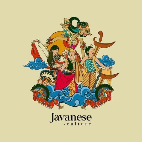 Set javanese illustration. hand drawn in... | Premium Vector #Freepik #vector #yogyakarta #traditional-house #indonesia-culture #vintage-house Poster Art Ideas, Multi Cultural Art, Indonesian Design, Indonesian Art, Batik Art, Art Poster Design, Canvas Designs, Wallpaper Iphone Cute, Graphic Poster