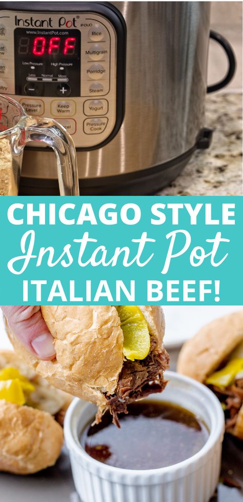 Instapot Italian Beef Recipes, Pressure Cooker Italian Beef, Italian Roast Beef Instant Pot, Italian Beef In Instapot, Chicago Style Italian Beef Instant Pot, Ninja Foodi Italian Beef, Italian Beef Recipes Instant Pot, Instapot Italian Beef Sandwiches, Instant Pot Italian Beef Sandwiches