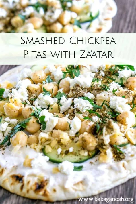 Zatar Recipes, Zaatar Recipe, Smashed Chickpea, Snack Meals, Vegetarian Snack, Quick Lunch Recipes, Za Atar, Gluten Free Recipes For Dinner, Easy Lunch Recipes