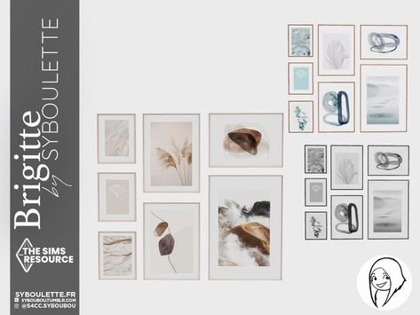 Sims 4 Cc Pictures Decoration, Sims 4 Pictures Cc, 4 Picture Frame, Sims 4 Tsr, Mod Furniture, Muebles Sims 4 Cc, Cc Furniture, Sims 4 Bedroom, Sims 4 Expansions