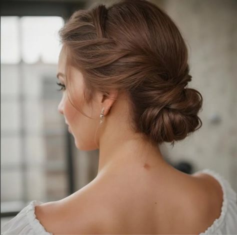 Updo Hairstyles Front View, Maids Hairstyles, Bridal Hair Updo Front View, Effortless Updo, Quick And Easy Hairstyles, Medium To Long Hair, Side Updo, Easy Updo, Easy Updo Hairstyles