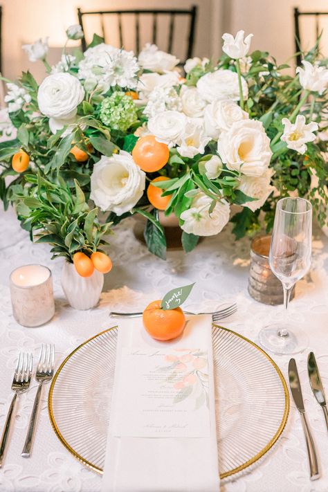 Citrus Table Decor, Citrus Decor, Tangerine Wedding, Beach Wedding Planning, Citrus Wedding, Orange Baby Shower, Newport Wedding, Orange Table, Orange Citrus