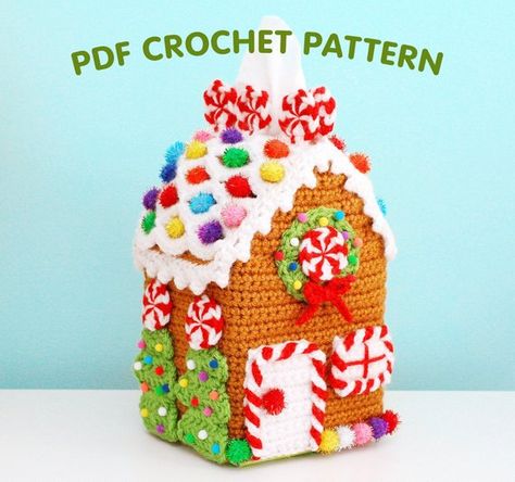 Designer Spotlight: The Best & Most Popular Christmas Patterns Featured on Knithacker #handmade #giftideas #knitting #crochet Crochet Tissue Box Cover, Twinkie Chan, Gingerbread Crafts, Cozy Crochet Patterns, Crochet Xmas, Crochet Christmas Decorations, Cozy Crochet, Holiday Crochet, Christmas Crochet Patterns