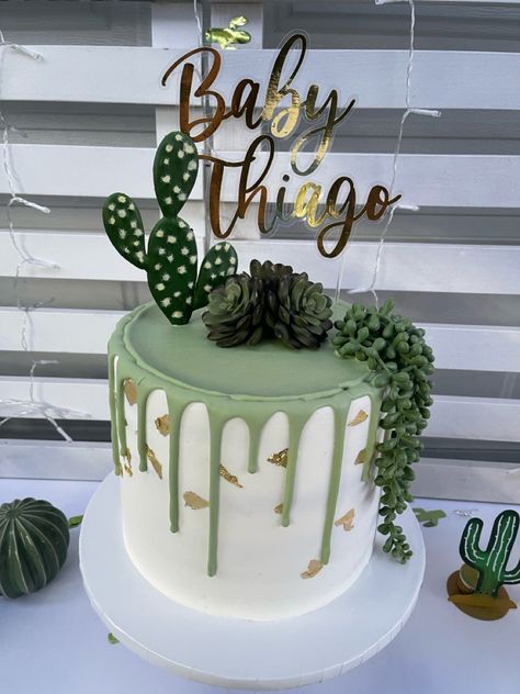 Boho chic Boho Cactus Cake, Southwestern Baby Shower, Boho Cactus, Succulent Cake, Cactus Cake, Cowboy Baby Shower, Cowboy Baby, Desert Cactus, Baby Cowboy