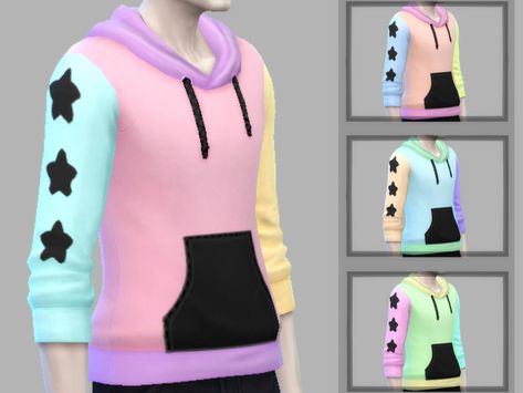 Pastel Goth Hoodie, Pastel Goth Style, Sims4 Clothing, Pastel Goth Boy, Low Cut Tank Tops, Pastel Punk, Goth Boy, Pastel Goth Fashion, Goth Style