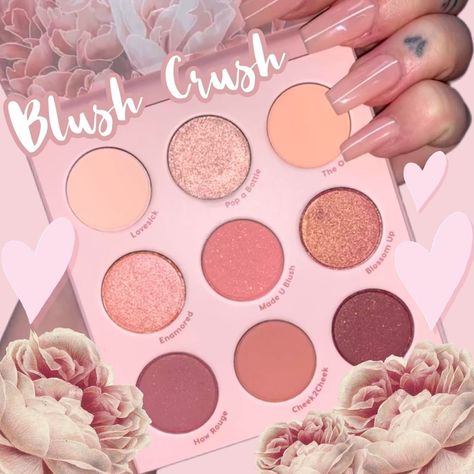 70.9k Likes, 742 Comments - ColourPop Cosmetics (@colourpopcosmetics) on Instagram: “crushing on you 💘 how many colourpop palettes do you own? 👇 Featuring: blush crush palette -…” Colourpop Palette, Colourpop Cosmetics, Glamorous Makeup, Heart With Arrow, Cosmetology, Makeup Cosmetics, How Many, Blush, Makeup