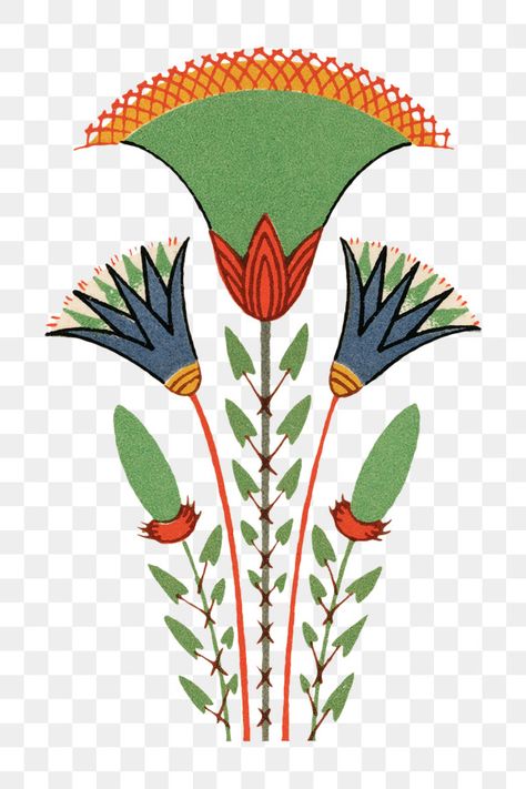 Egyptian Plants, Egyptian Flowers, Egyptian Design Pattern, Egyptian Drawings, Egypt Project, Egyptian Painting, Egyptian Design, Floral Textile, Ancient Egypt Art