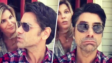 If you think Uncle Jesse and Aunt Becky have a sweet relationship on "Fuller House," just check out the chemistry between John Stamos and Lori Loughlin off-screen. Uncle Jesse And Aunt Becky, John Stamos And Lori Loughlin, John Mayer And Jessica Simpson, Aunt Becky And Uncle Jesse, Lori Loughlin And John Stamos, Full House Show, Becky Full House, John Stamos Full House, Jesse From Full House