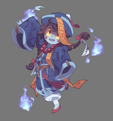 Jiangshi Character Design, Jaya Ply, Chinese Vampire, Zombie Illustration, Character Design Tips, Cute Zombie, Character Wallpaper, Character Design Male, 영감을 주는 캐릭터