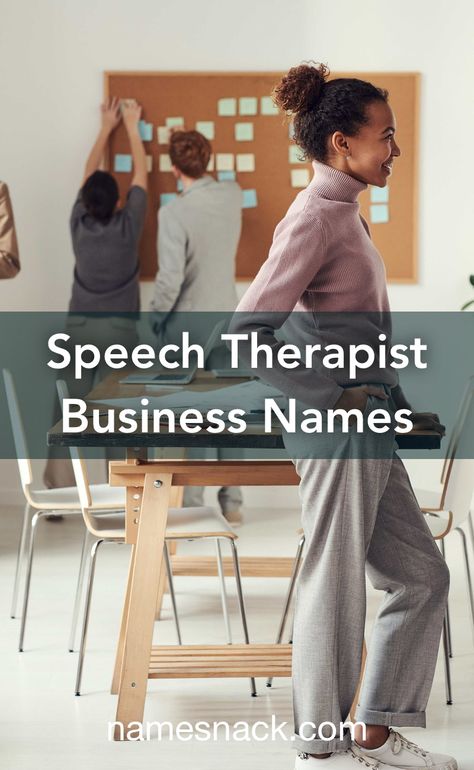 10 memorable name ideas for your speech therapist business. Speech Therapy Clinic Names, Speech Therapy Office Ideas, Kids Speech Therapy, Compliance Officer, Therapist Logo, Behavior Analyst, Insta Bio, Creative Names, Speech Therapy Resources