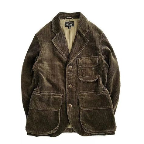 Men's Leisure Retro Buttons Corduroy Loose Lapel Jacket Work Coat Brown Tops OL | eBay Suede Jacket Men, Hunt Coat, Fall Accents, Overcoat Jacket, Work Coat, Brown Suits, Safari Jacket, Coat Vintage, Types Of Jackets