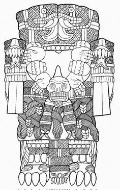 coatlicue - Buscar con Google Aztec Pictures, Rune Vichinghe, Aztec Goddess, Aztec Symbols, Mayan Tattoos, Maya Art, Aztec Culture, Mayan Art, Aztec Tattoo