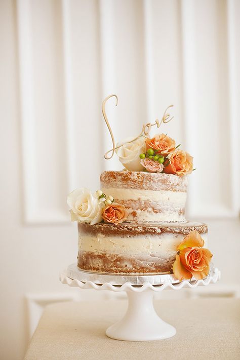 Creative Wedding Cakes, Torte Cupcake, Naked Cakes, Fall Cakes, Fall Wedding Cakes, Fall Bridal Shower, Bridal Shower Cake, Rustic Bridal