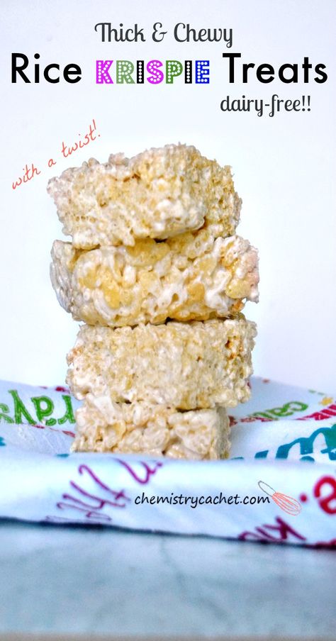 Thick & Chewy Dairy-Free Rice Krispie Treats Dairy Free Rice Krispie Treats, Party Casseroles, Dairy Free Breakfast Casserole, Rice Recipes For Dinner, Rice Krispies Treats, Lactose Free Diet, Dairy Free Breakfasts, Krispy Treats, Krispies Treats