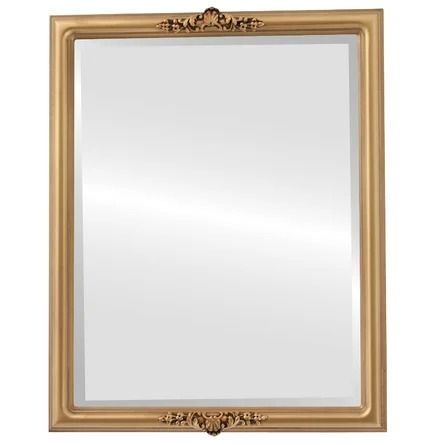 Astoria Grand Rhine Traditional Beveled Accent Mirror | Wayfair Mirror Store, Gold Spray, Accent Mirror, Rectangle Mirror, Sunset Colors, Wood Home Decor, Boho Chic Decor, Beveled Mirror, Mirrors Wayfair