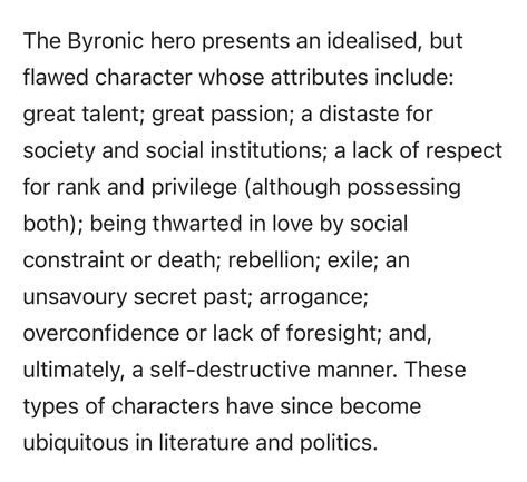 Byronic Hero, Lack Of Respect, Romantic Era, Text Graphics, Jane Eyre, Working Class, Literature, Poetry