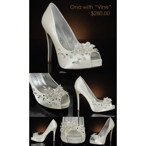 Get the Look Bella’s “Breaking Dawn” Bridal Shoes ❤ liked on Polyvore Glass Slipper Wedding Shoes, Black Bride, Cream Shoes, Breaking Dawn, Shoes Ladies, Glass Slipper, Your Shoes, Shoe Show, Pretty Shoes