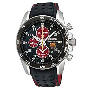 Are you FC Barcelona fan? Seiko FC Barcelona Limited Edition Sportura Chrono Alarm SNAE75P1 Seiko Sportura, Seiko Men, Seiko Watch, Seiko Watches, Black Bracelets, Save Life, Stay Home, Men's Watches, Watch Faces