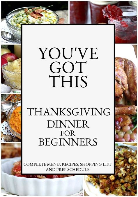 Thanksgiving For Beginners, Dinner For Beginners, Thanksgiving Dinner List, Recipes For Beginner Cooks, Thanksgiving Food List, Bountiful Kitchen, Cooking Thanksgiving Dinner, Dinner Planner, Roast Turkey Recipes