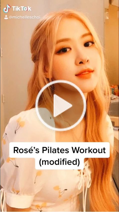 Rose Blackpink Workout Routine, Korean Figure Workout, Korean Pilates Workout, Rose Blackpink Workout, Blackpink Lifestyle, Kpop Routine, Pink Diet, Korean Workout, How To Dance Better