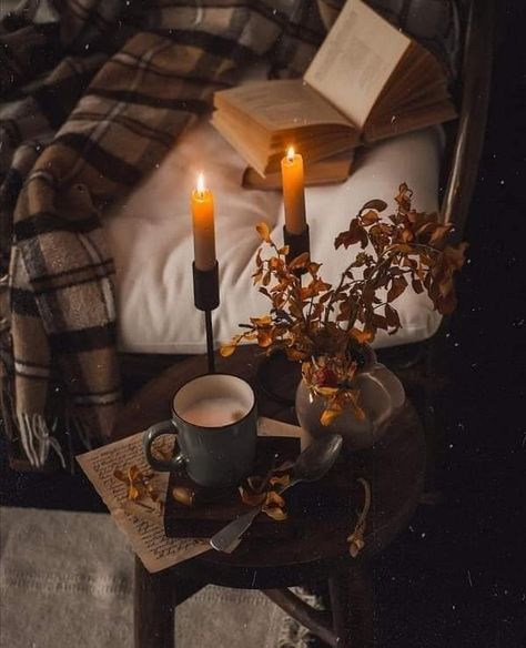 Autumn Hygge, Autumn Magic, Candle Aesthetic, Fall Inspiration, Cozy Aesthetic, A Cup Of Coffee, Autumn Cozy, Autumn Aesthetic, Cozy Cottage