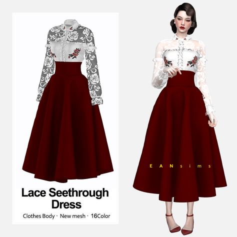 Sims 4 Lace Seethrough Dress - The Sims Book Retro Sims 4 Cc Clothes, Sims 4 Cc Vintage Dress, Sims 4 Cc Female Clothing Dress, Sims 4 Cc Latina Clothes, Sims 4 Mods Clothes Female, Sims 4 Cc Old Fashioned Clothes, Sims Four Cc Clothes, Sims 4 Cc Robes, Sims 4 Coquette Clothes