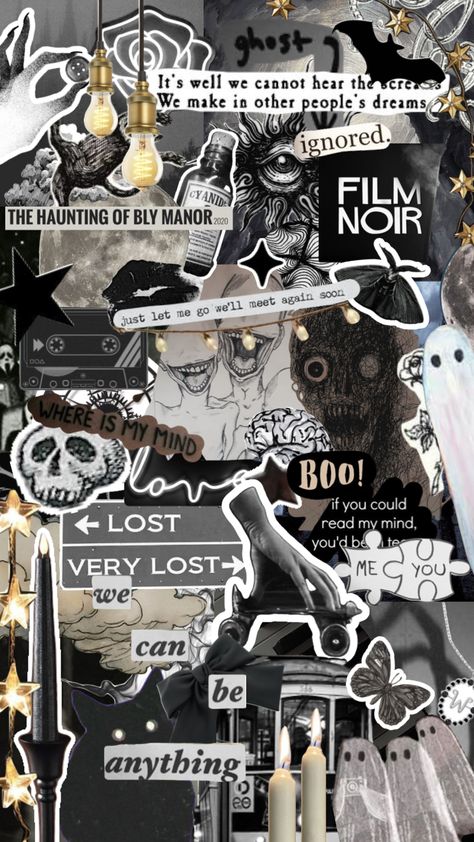 Dark Collage Wallpaper, Spooky Collage, Ghost Collage, Music Edits, Skull Ghost, Where Is My Mind, Iphone Backgrounds, Art Folder, Collage Background