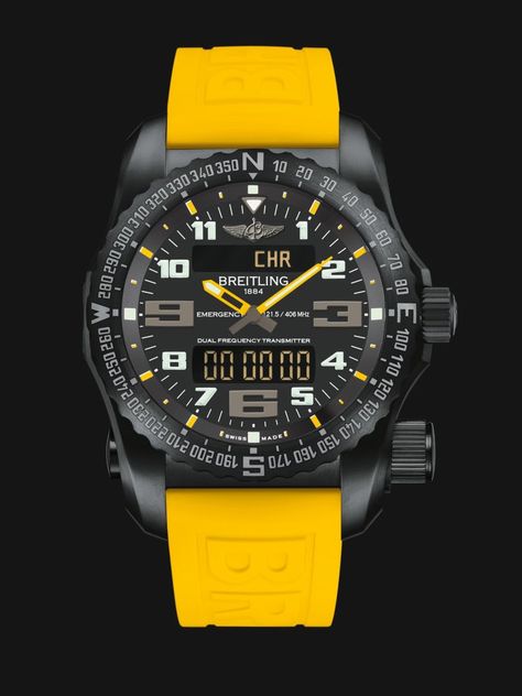 Breitling Emergency - V76325A4|BC46|246S|V20DSA.2 Best Military Watch, Breitling Emergency, Breitling 1884, Breitling Watches Mens, Nice Watches, Breitling Superocean Heritage, Swiss Luxury Watches, Breitling Watches, Dream Watches