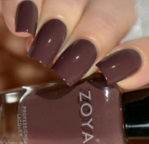 Makeup Scrapbook, Do It Yourself Nails, Nail Paint Shades, Brown Nail Polish, Brown Nail, Unghie Sfumate, Nail Polish Colors Fall, Zoya Nail, Zoya Nail Polish