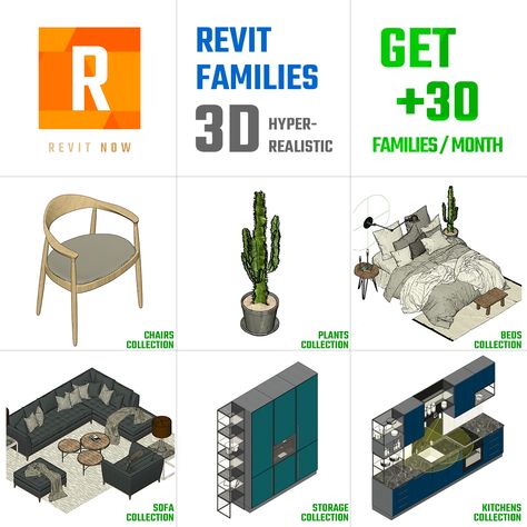 Download more than +30 free Revit Families from Revitnow for 1 month. Revit Furniture Download, Revit Families Free Download, Revit Furniture, Revit Tutorial Architecture, Revit Tutorial, Revit Families, Revit Family, Architecture Icons, Revit Architecture