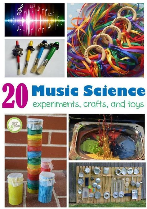 Learn more about the science of sound with these fun sound experiments and activities! Sound Experiments, Music Science, Homeschool Stem, Senses Preschool, Sound Science, Homeschool Music, Music Making, Artists Studio, Preschool Music