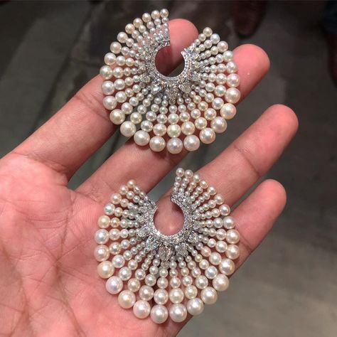 3,705 Likes, 71 Comments - Fernando Bustillo (@fd_gallery) on Instagram: “Bhagat Natural Pearl and Diamond Ear Clips, #ForSale #FDGallery” Ear Clips, Box Mockup, Natural Pearl, Diamond Hoop Earrings, Simple Earrings, Natural Pearls, Diamond Earrings Studs, Modern Jewelry, Designer Earrings