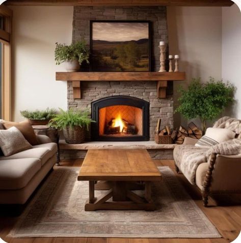 Just Decorate! | Beautiful setting room🤎 | Facebook Fireplace Mantel Makeover, Fireplace Mantel Designs, White Mantel, Spring Mantel, Fireplace Mantle Decor, Simple Farmhouse, Mantel Design, Faux Window, Fireplace Mantel Decor