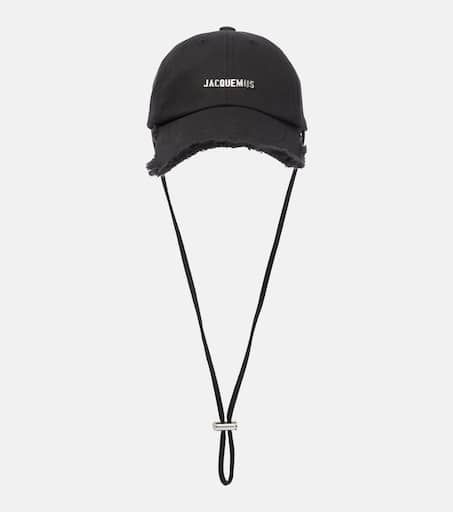 La Casquette Artichaut baseball cap in black - Jacquemus | Mytheresa Jacquemus Cap, Pre Fall, Signature Logo, Bottega Veneta, Weather Resistant, Baseball Cap, Caps Hats, Cotton Canvas, Clothing And Shoes