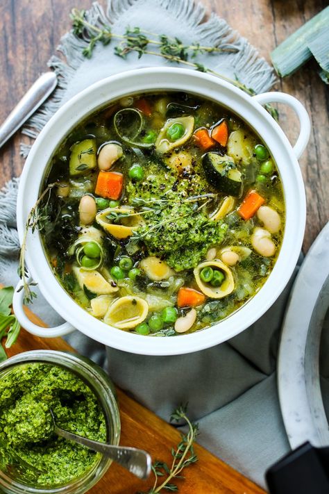 Beany Recipes — Blog — YOU'RE GREAT Bean Protocol, Green Minestrone, You're Great, Arugula Recipes, Arugula Pesto, Chickpea Pasta, Food Medicine, Small Food Processor, Fresh Oregano