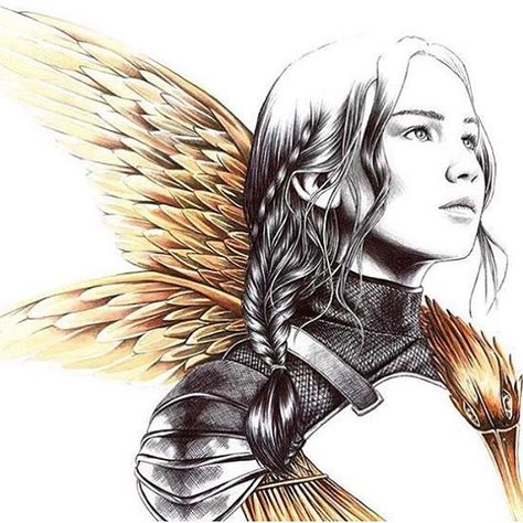 this is sooo good ❤️ #KatnissEverdeen #TheMockingjay #Katnisss Hunger Games, Hair, Instagram