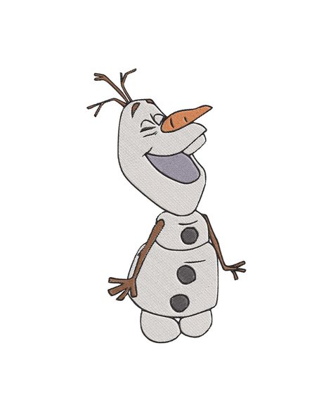 Olaf Frozen Filled 19 Embroidery Design - Instant Download Disney Olaf, Baby Daisy, Star Stitch, Baby Disney, Olaf, Machine Embroidery Design, Olaf The Snowman, Instant Download Etsy, Cute Designs