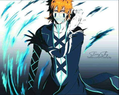 Ichigo Quincy Form Ichigo Quincy, Bleach Ichigo Bankai, Bleach Tattoo, Abarai Renji, Ichigo Y Rukia, Byakuya Kuchiki, Bleach Anime Ichigo, Naruto Vs Sasuke, Bleach Anime Art