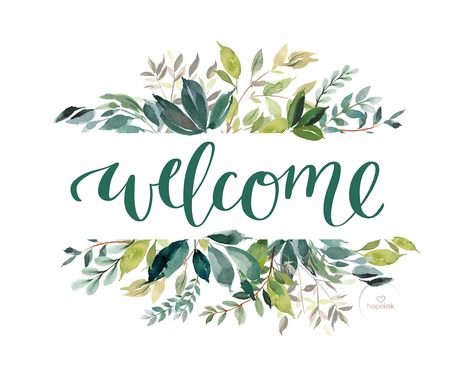 Welcome Images, Diy Calligraphy, Woodland Floral, Welcome Door Signs, Fancy Words, Fancy Letters, Diy Letters, Seni Cat Air, Tag Template