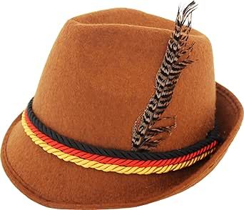 German Hat, Bavarian Hat, German Hats, Lederhosen Outfit, Hat With Feather, Oktoberfest Shirt, Beer Hat, Brown Clothing, Popular Hats