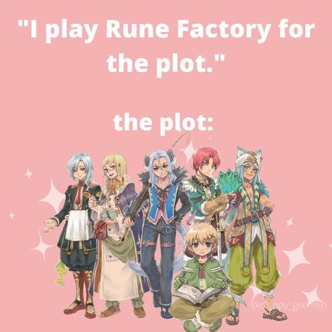 Rune Factory 4, Rune Factory, Farm Games, Harvest Moon, Reference Poses, Art Reference Poses, Runes, Art Reference, Video Games